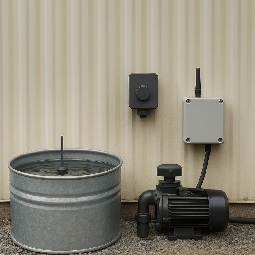 Level Monitoring by GSM Commander